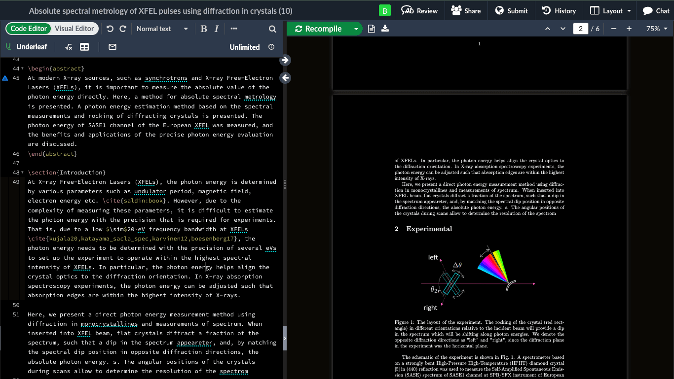 Dark Mode for Overleaf