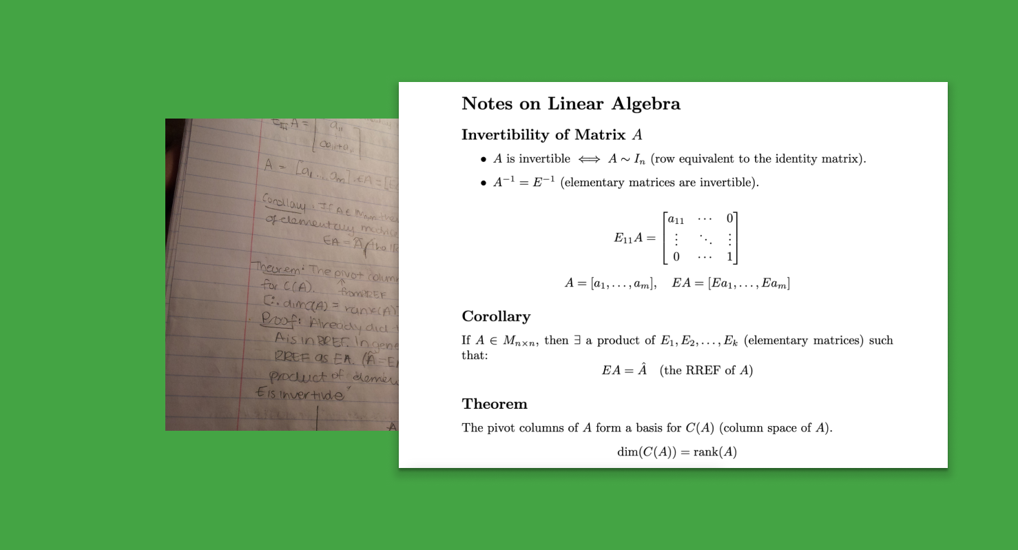 Convert Notes to LaTeX