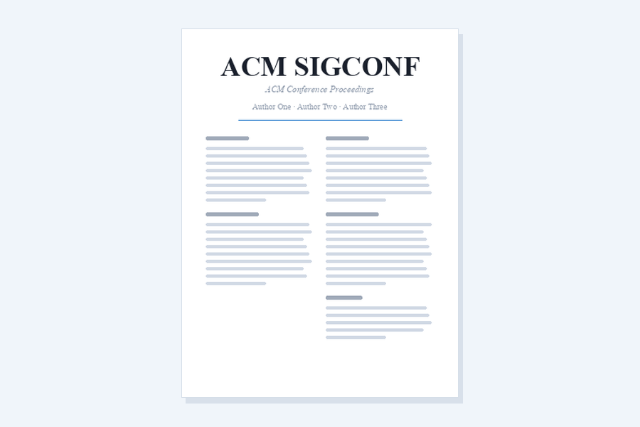 ACM SIGCONF LaTeX template