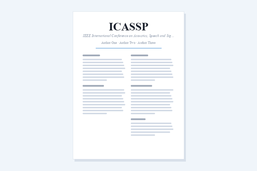 ICASSP LaTeX template illustration