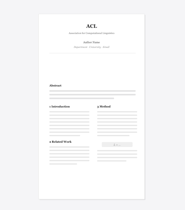 ACL LaTeX template preview